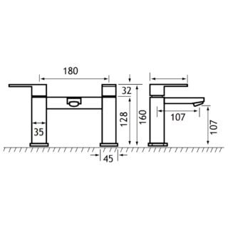Eastbrook Prado 700 Bath Filler Tap - Chrome - Image 2