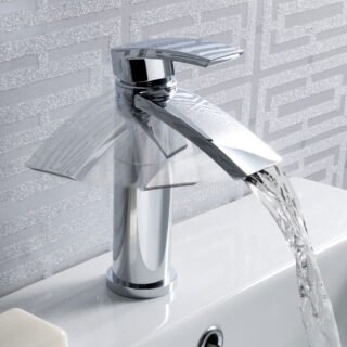 Eastbrook Estorick Mono Basin Mixer Tap With Click Waste - Chrome - Image 3