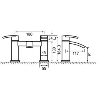 Eastbrook Estorick Bath Filler Tap - Chrome - Image 2