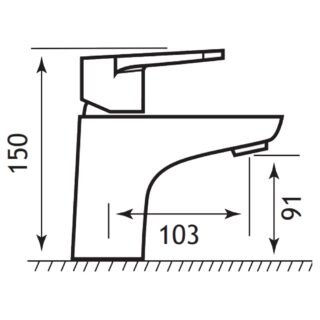 Eastbrook Prestwood Mono Basin Mixer Tap - Chrome - Image 2