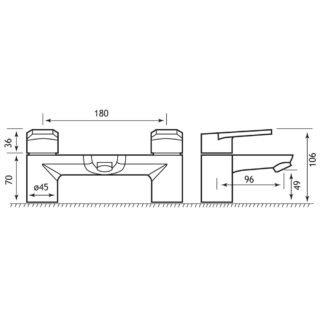 Eastbrook Prestwood Bath Filler Tap - Chrome - Image 2