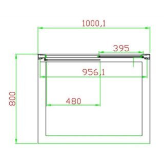 Eastbrook Volente Recessed Sliding Shower Door - 6mm Wide Frosted Glass - Chrome - Image 2