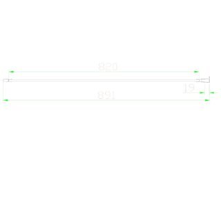 Eastbrook Volente Bifold Shower Door With Side Panel - 6mm Clear Glass - Chrome - Image 7