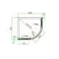 Eastbrook Volente 2 Door Offset Quadrant Shower Enclosure - 6mm Glass - Chrome - Image 5