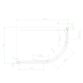 Eastbrook Volente 2 Door Offset Quadrant Shower Enclosure - 6mm Glass - Chrome - Image 7