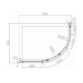 Eastbrook Volente 1 Door Offset Quadrant Shower Enclosure - 6mm Glass - Chrome - Image 4
