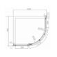 Eastbrook Volente 1 Door Offset Quadrant Shower Enclosure - 6mm Glass - Chrome - Image 6