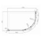Eastbrook Volente 1 Door Offset Quadrant Shower Enclosure - 6mm Glass - Chrome - Image 7