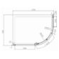Eastbrook Volente 1 Door Offset Quadrant Shower Enclosure - 6mm Glass - Chrome - Image 8