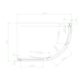 Eastbrook Volente 2 Door Offset Quadrant Shower Enclosure - 6mm Glass - Chrome - Image 3