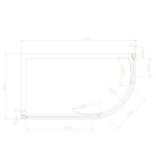 Eastbrook Volente 2 Door Offset Quadrant Shower Enclosure - 6mm Glass - Chrome - Image 16