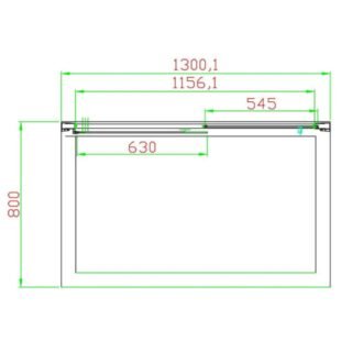 Eastbrook Volente Recessed Sliding Shower Door - 6mm Clear Glass - Chrome - Image 5