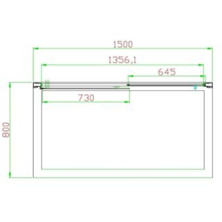 Eastbrook Volente Recessed Sliding Shower Door - 6mm Clear Glass - Chrome - Image 7