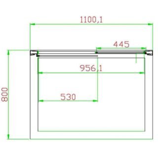 Eastbrook Volente Recessed Sliding Shower Door - 6mm Clear Glass - Chrome - Image 3