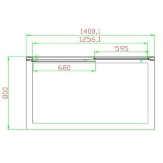 Eastbrook Volente Recessed Sliding Shower Door - 6mm Clear Glass - Chrome - Image 6