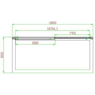 Eastbrook Volente Recessed Sliding Shower Door - 6mm Clear Glass - Chrome - Image 10