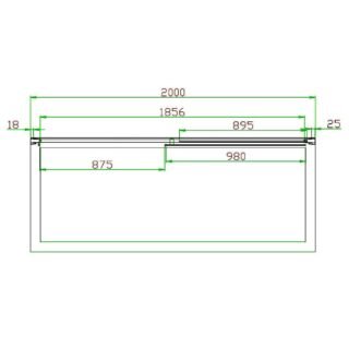 Eastbrook Volente Recessed Sliding Shower Door - 6mm Clear Glass - Chrome - Image 11