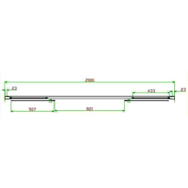 Eastbrook Volente Recessed Double Sliding Shower Door - 6mm Clear Glass - Chrome - Image 8