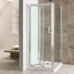 Eastbrook Volente Bifold Shower Door With Side Panel - 6mm Clear Glass - Chrome