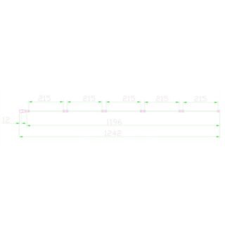 Eastbrook Volente 5 Fold Shower Bath Screen - 5mm Glass - 1400mm x 1250mm - Chrome - Image 2