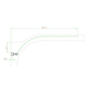 Eastbrook Advantage Shower Bath Screen - 6mm Glass - 1400mm x 823mm - Chrome - Image 2