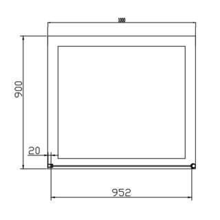 Eastbrook Valliant Round Pole Walk-In Shower Panel With Hand Hold - 8mm Glass - Chrome - Image 4