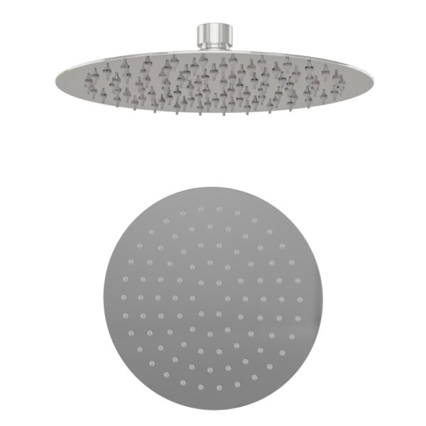 Eastbrook Round Wall Mounted Fixed Over Head Shower Head - 200mm x 200mm