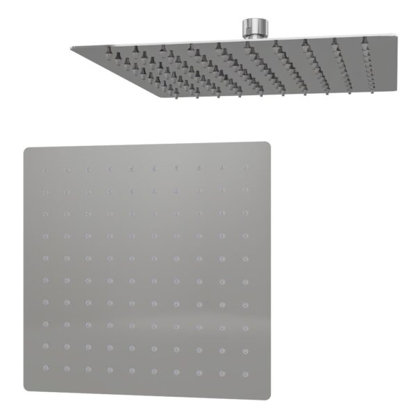 Eastbrook Square Wall Mounted Fixed Over Head Shower Head - 200mm x 200mm