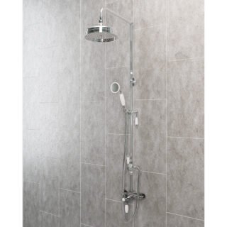 Eastbrook Stratford Traditional Riser Kit With Diverter And Shower Kit - Chrome - Image 3