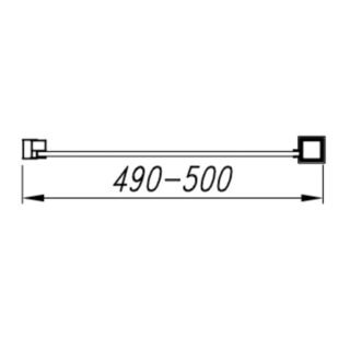 Eastbrook Valliant Round Pole Walk-In Wetroom Panel - 8mm Glass - Chrome - Image 2