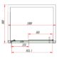 Eastbrook Corniche Sliding Shower Door With Side Panel And Towel Rail - 8mm Glass - Image 2