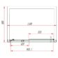 Eastbrook Corniche Sliding Shower Door With Side Panel And Towel Rail - 8mm Glass - Image 3