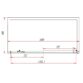 Eastbrook Corniche Sliding Shower Door With Side Panel And Towel Rail - 8mm Glass - Image 6