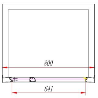 Eastbrook Corniche Recessed Hinged Shower Door - 8mm Glass - Chrome - Image 4