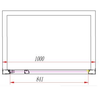 Eastbrook Corniche Recessed Hinged Shower Door - 8mm Glass - Chrome - Image 6