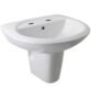 Eastbrook Loire Wall Hung Basin With Overflow - 455mm Wide - White