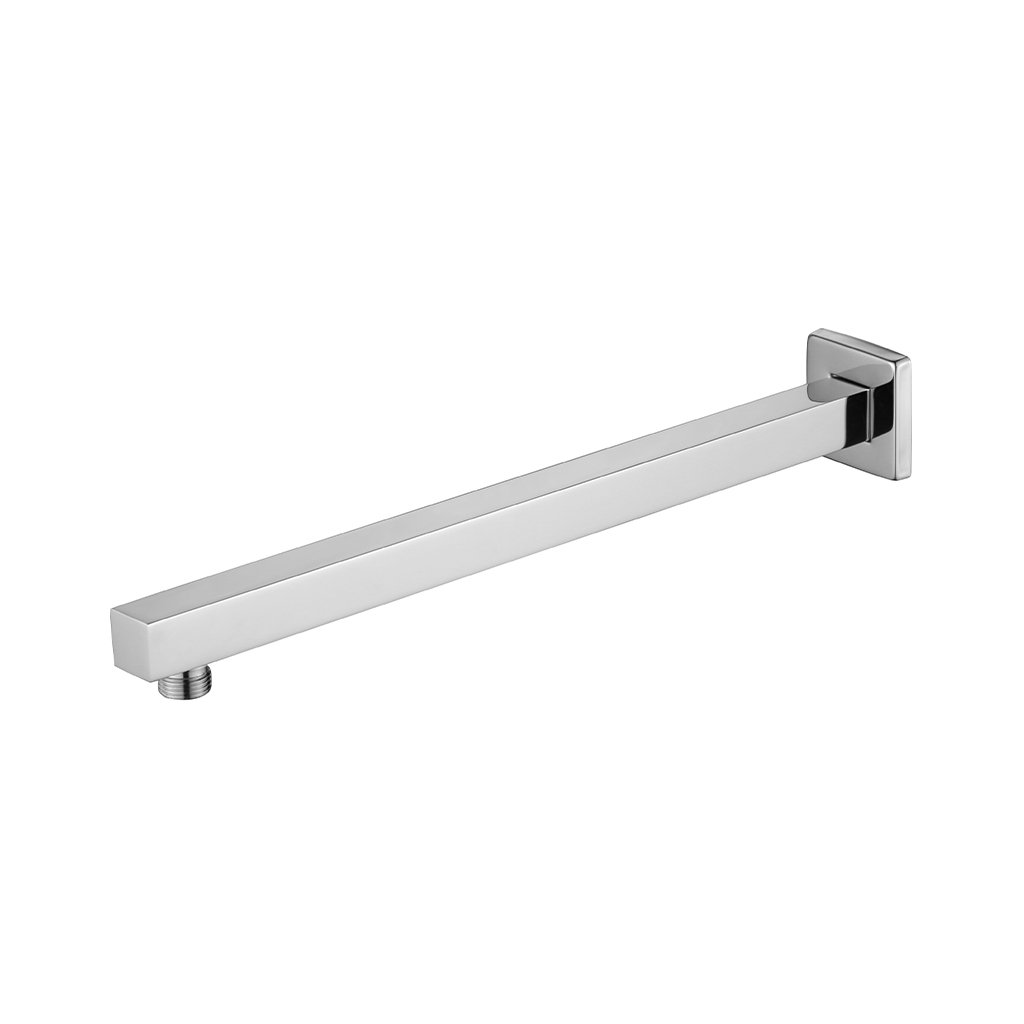 Eastbrook Square Wall Mounted Shower Arm - 400mm Long - Chrome