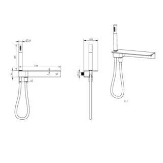 Eastbrook Shower Kit With Shower Shelf - Image 2
