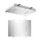 Eastbrook Ceiling Mounted Double Flow Waterfall Shower Head - Chrome