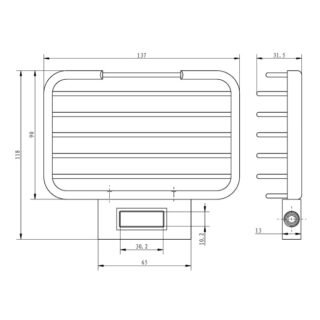 Eastbrook Soap Holder For 8.0016, 78.0017 & 78.0018 Slide Rail Kit - Chrome - Image 2