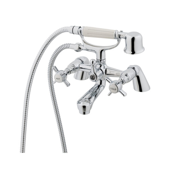 Eastbrook Haymarket Standard Bath Shower Mixer Tap With Kit - Chrome