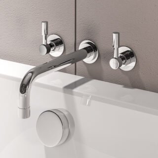 Eastbrook Leith Wall Mounted Bath Filler Tap - Chrome - Image 3