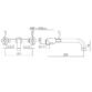 Eastbrook Prado 3 Hole Wall Mounted Bath Filler Tap - Chrome - Image 2