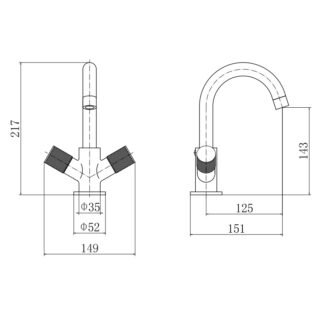 Eastbrook Prado Cylinder Mono Basin Mixer Tap With Waste - Chrome - Image 2