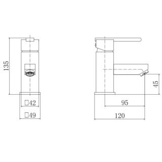 Eastbrook Prado 600 Mono Basin Mixer Tap With Waste - Image 3