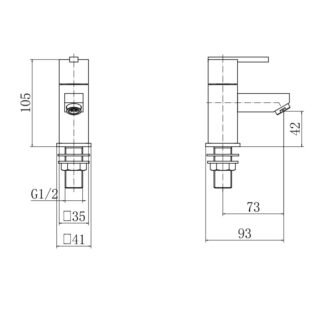 Eastbrook Prado 600 1/4 Turn Basin Pillar Taps - Image 2