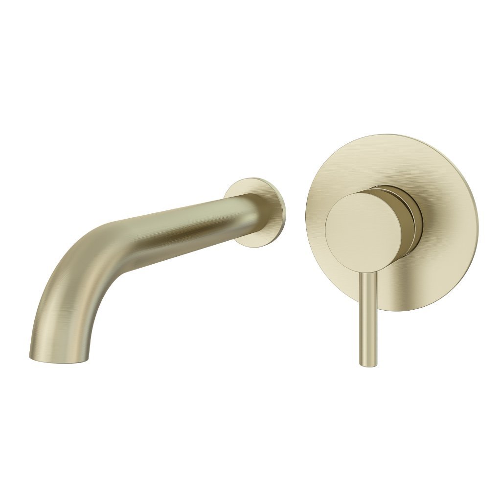 Eastbrook Heyford Wall Mounted Bath Filler Tap - Brushed Brass