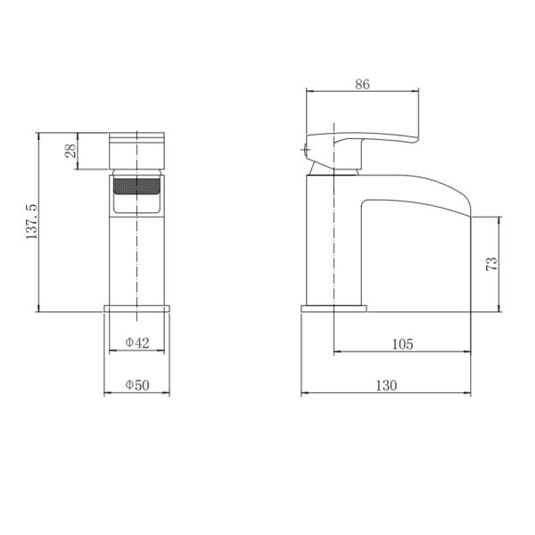 Eastbrook Aston Mono Basin Mixer Tap With Waste - Image 2