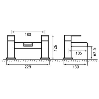 Eastbrook Abberton Bath Filler Tap - Image 3