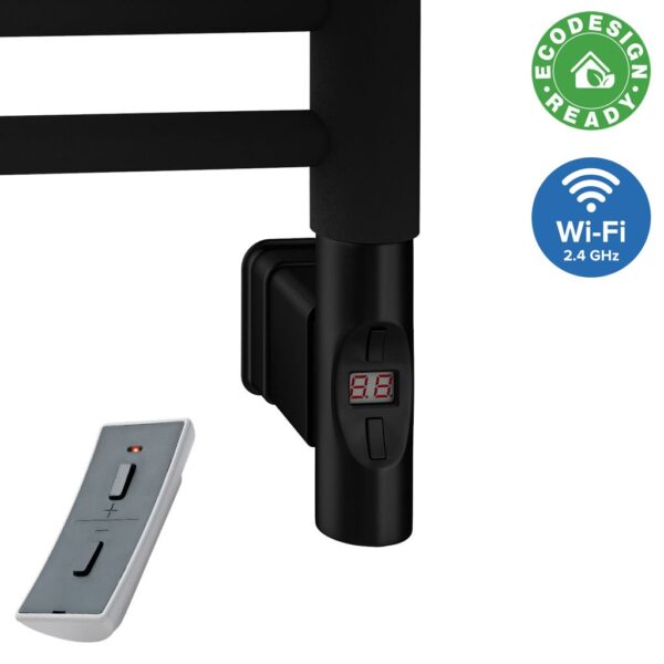 Eastbrook Type F Wi Fi Heating Element With Round Cap - Matt Black